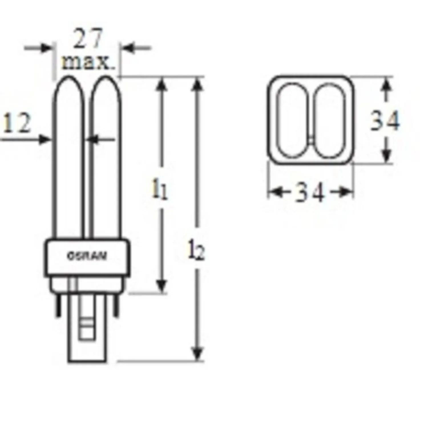 Лампа люминесцентная КЛЛ OSRAM CFL DULUX D 26W/840 G24D-3 123047 - фото 4