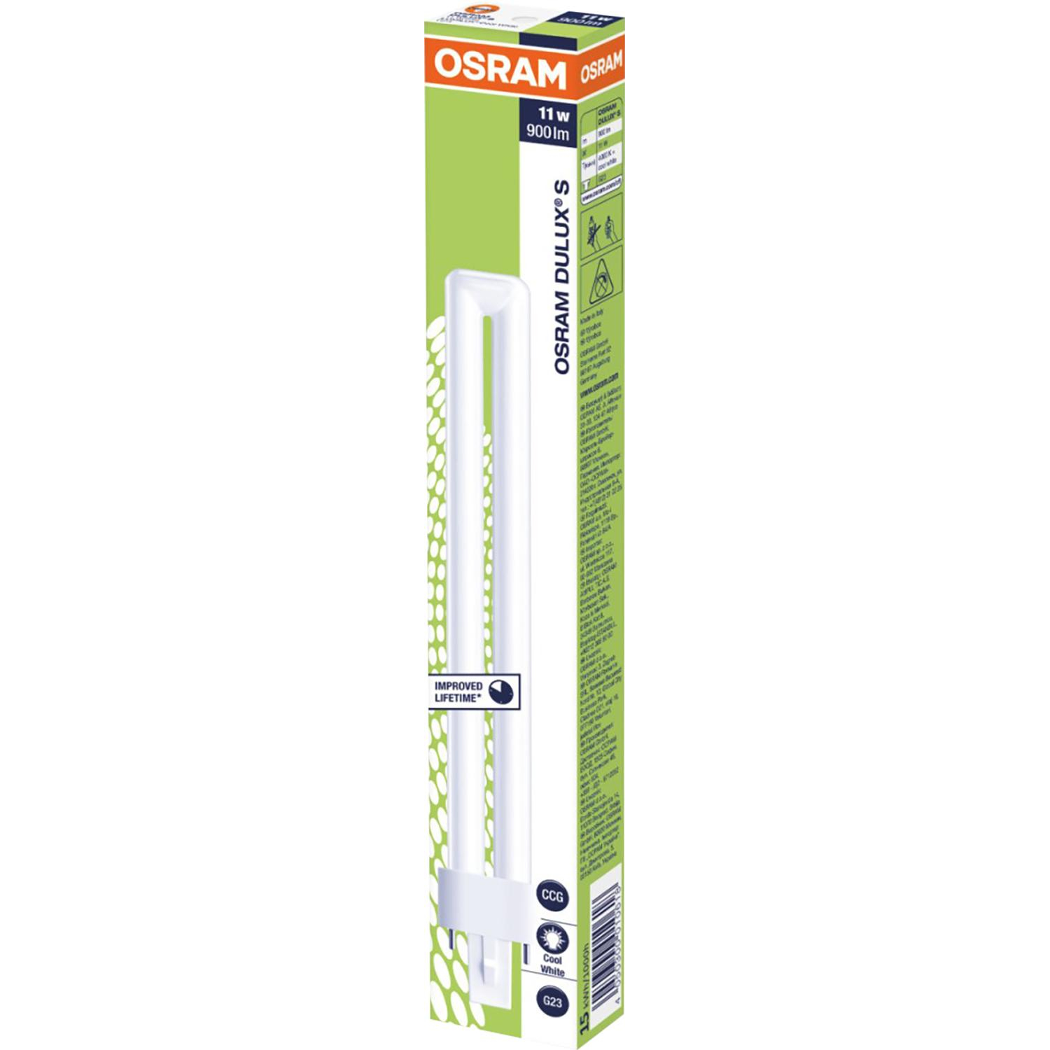 Лампа люминесцентная КЛЛ OSRAM CFL DULUX S 11W/840 G23 (123382) - фото 3