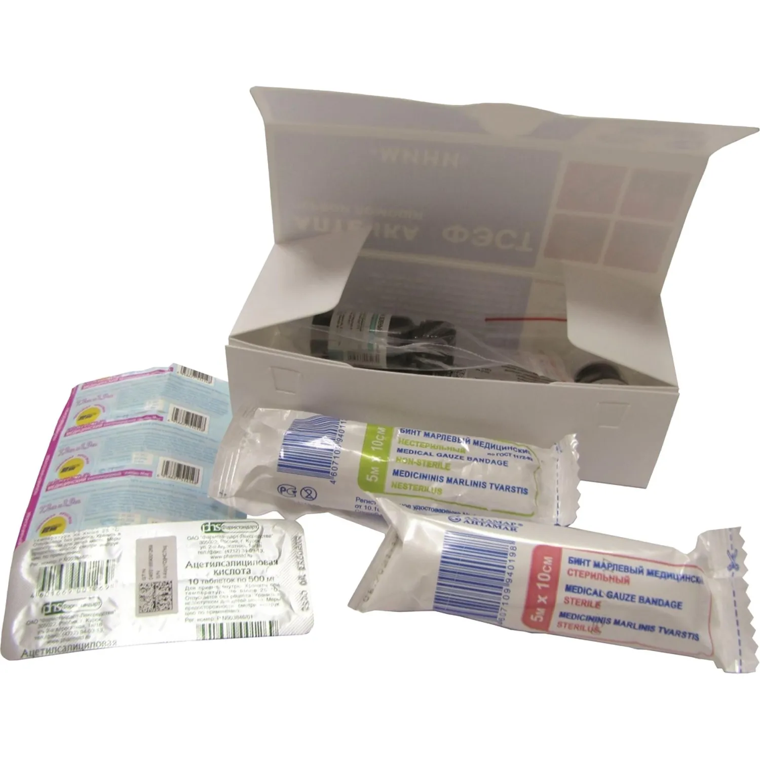 Аптечка индивидуальная ФЭСТ МИНИ (пластик) арт 1077 - фото 6