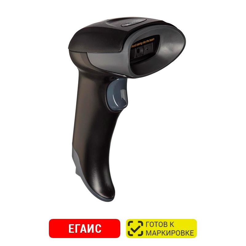 Сканер штрих кода MERTECH 2310 P2D (USB,проводной, без подставки)черный - фото 1