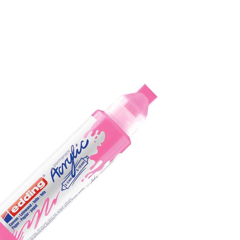 Маркер акриловый двусторонний 3D Edding 5400/069.Флюоресц розовый/Neonpink - фото 5