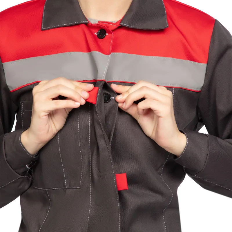 Костюм летний жен. л20-КБР сер/красн (р.40-42) 158-164 (Арсенал-СП) - фото 10