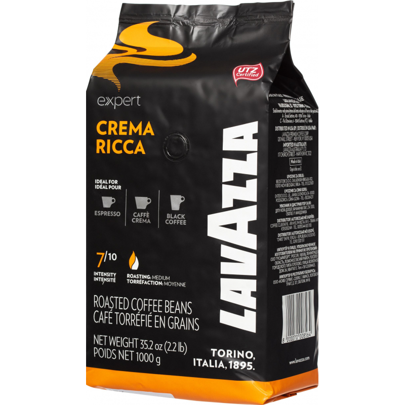 Кофе Lavazza Crema Ricca Expert в зернах, 1кг - фото 1