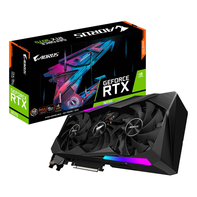 Видеокарта Gigabyte GV-N3070AORUS M-8GD NV RTX3070 8192Mb - фото 8