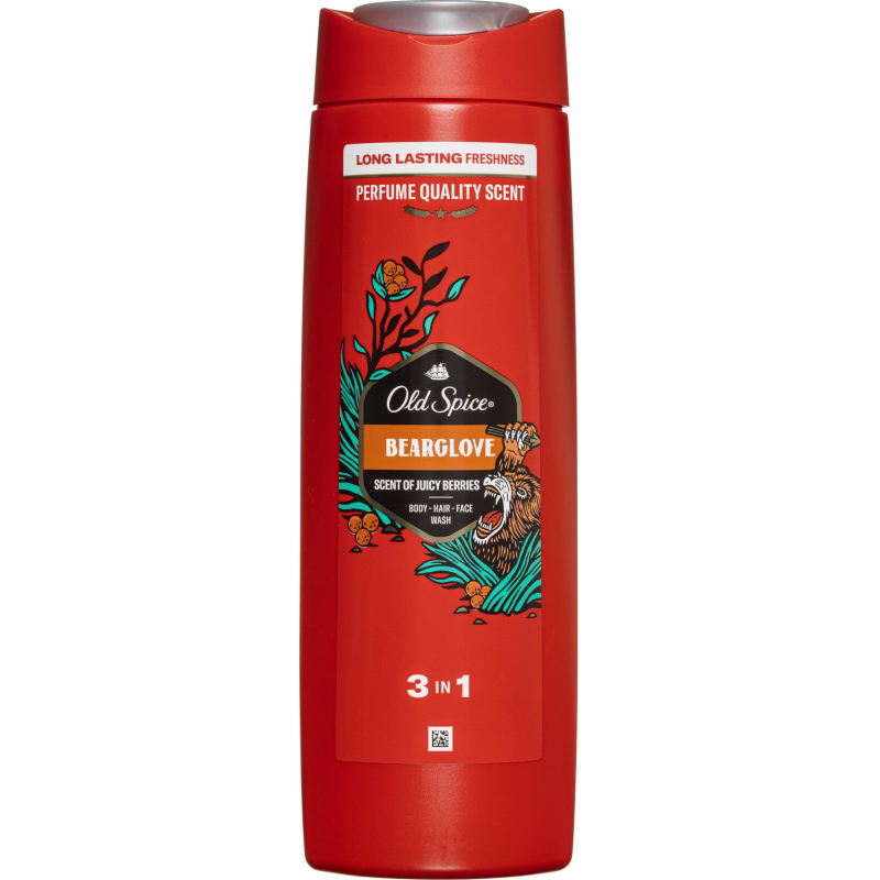 Гель для душа + шампунь OLD SPICE 2в1 Bearglove 400мл - фото 1