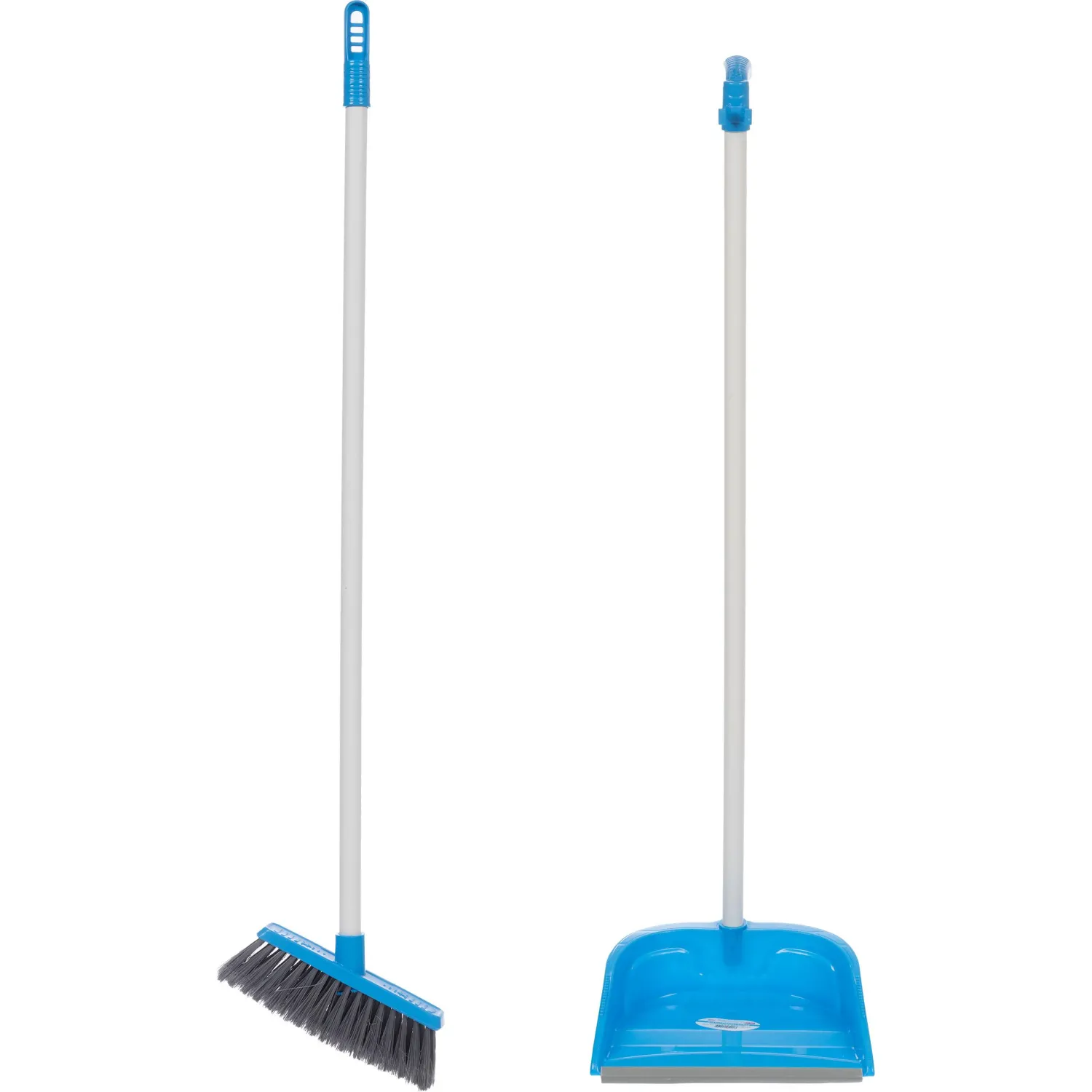 Комплект для уборки совок с щеткой для пола AF201-B, длинный ворс, синий Комплект для уборки совок с щеткой для пола AF201-B, длинный ворс, синий - фото 2