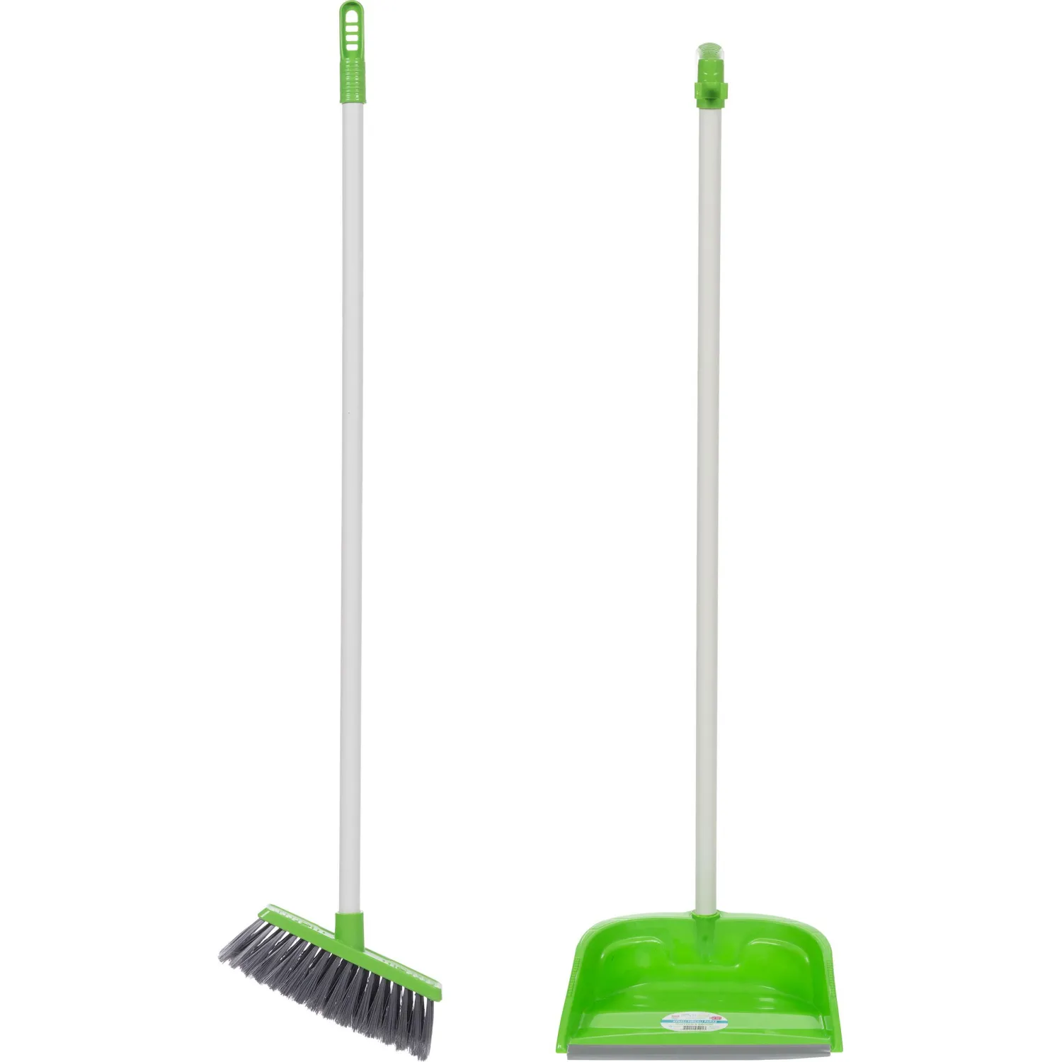 Комплект для уборки совок с щеткой для пола AF201-G, длинный ворс, зеленый Комплект для уборки совок с щеткой для пола AF201-G, длинный ворс, зеленый - фото 2