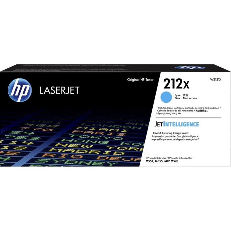 Картридж лазерный HP212X C W2121Xголуб.дляM554dn/M555dn/M555x/M578dn/M578x - фото 1