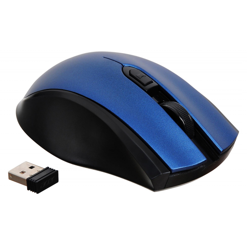 Мышь компьютерная Acer OMR031, черно-синий - фото 4