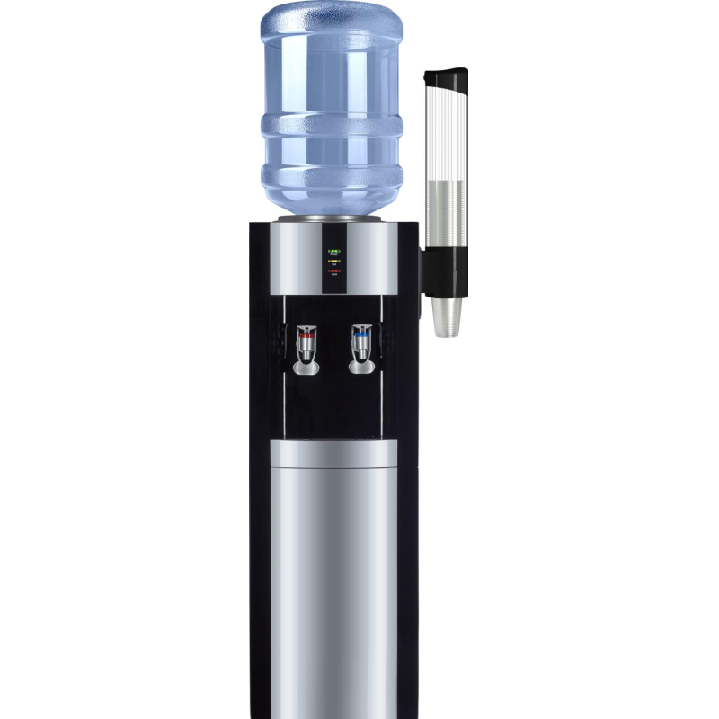 Кулер для воды напольный Ecotronic  Экочип V21-L black+silver - фото 1