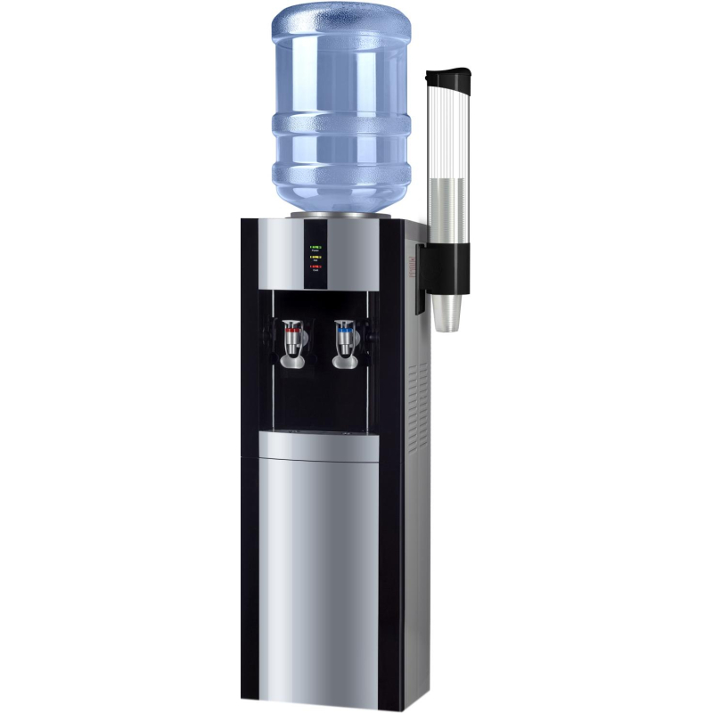 Кулер для воды напольный Ecotronic  Экочип V21-L black+silver - фото 2