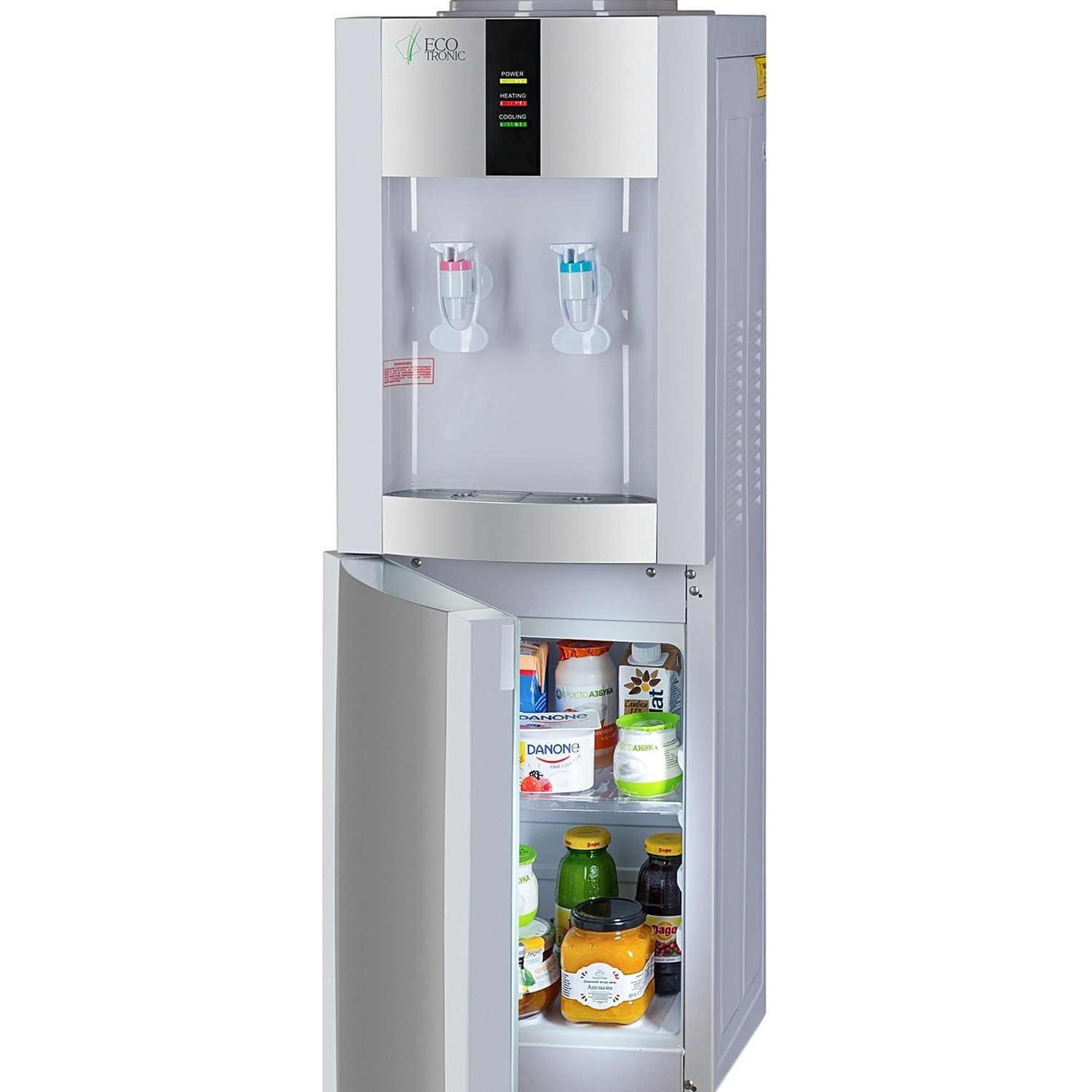 Кулер для воды напольный Ecotronic H1-LF White с холодильником - фото 7