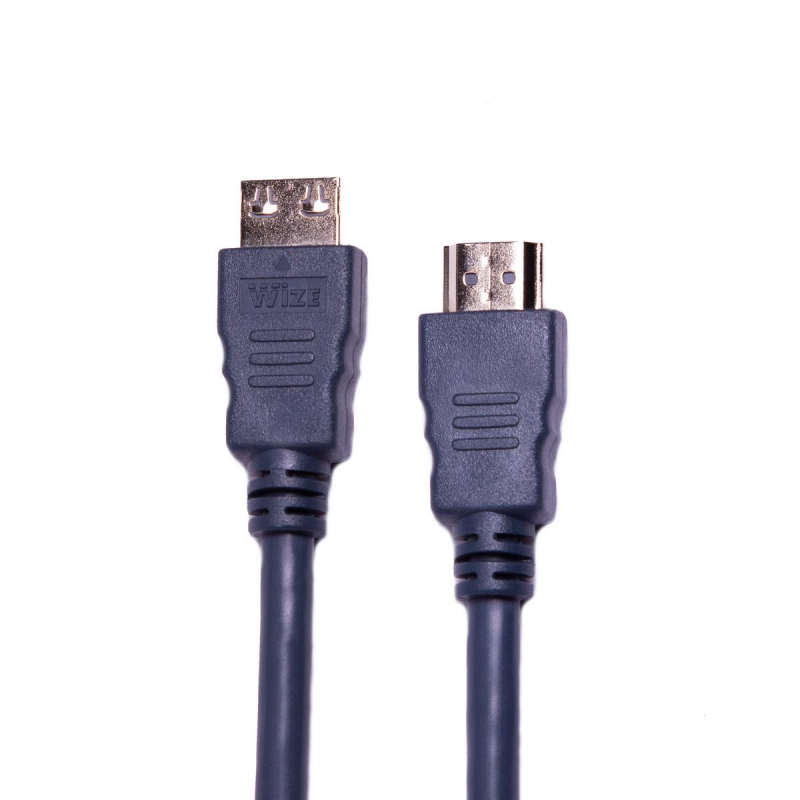 Кабель HDMI - HDMI, M/M, 1 м, v2.0, K-Lock, поз.р, экр, Wize, CP-HM-HM-1M - фото 1