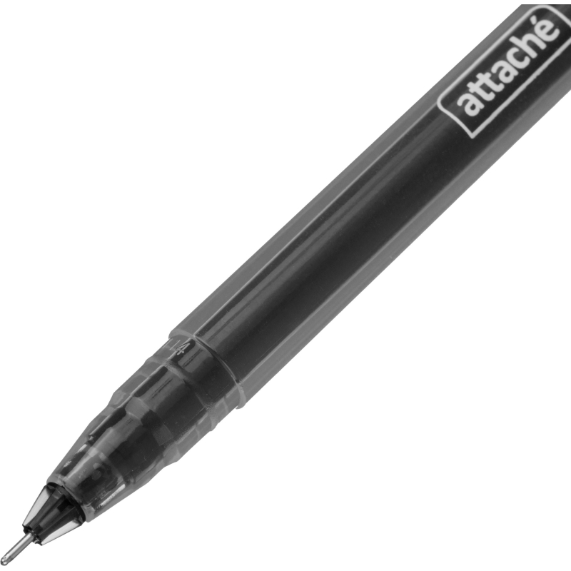 Набор гелевых ручек Attache Free ink, 0,35мм, черн, неавт, б/манж. 12шт/уп - фото 4