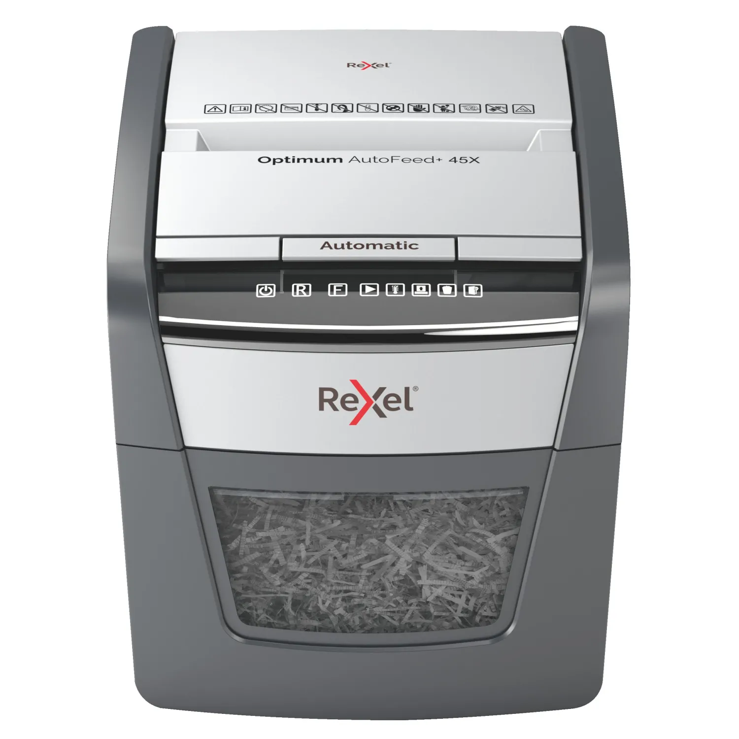 Шредер (уничтожитель) Rexel Optimum AutoFeed+ 45X 4ур.секр.,45лист,20л - фото 2