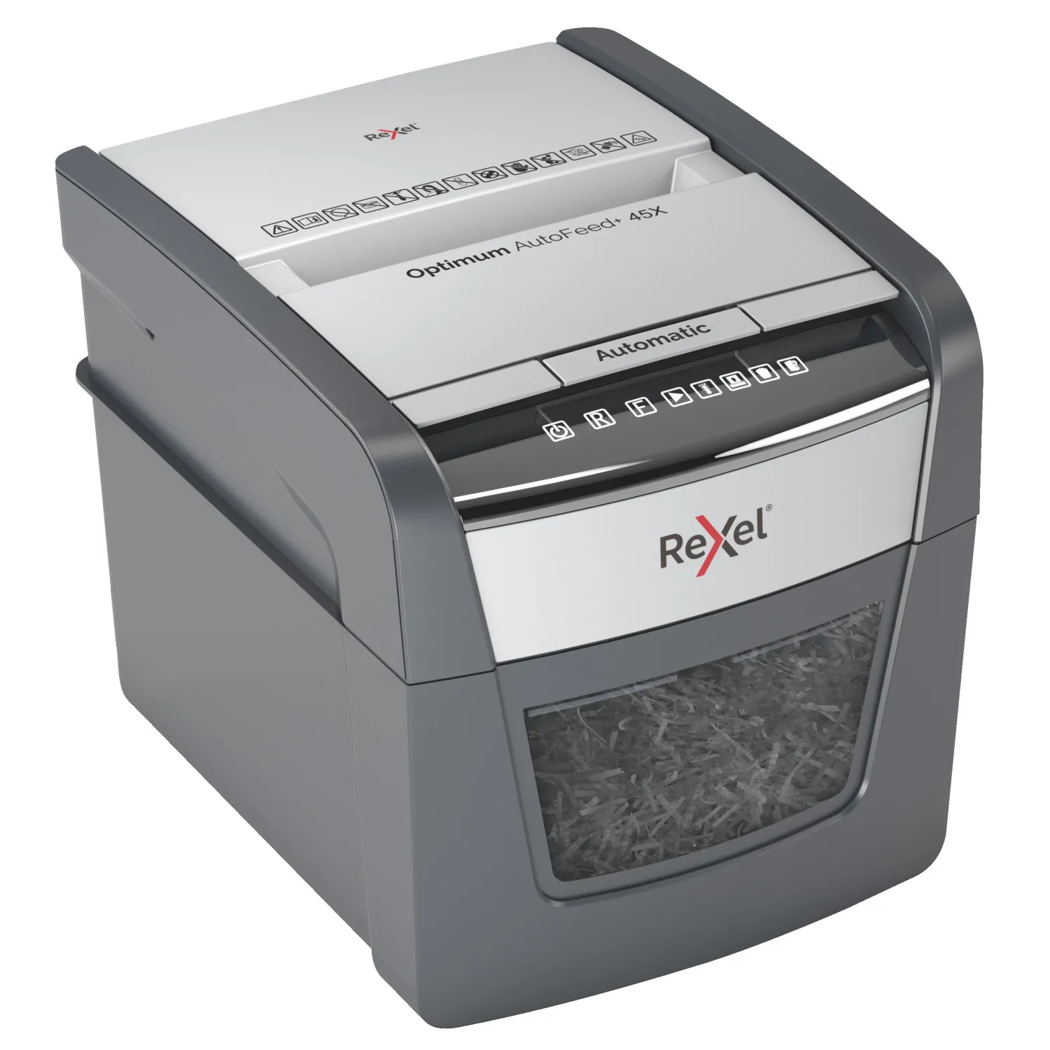 Шредер (уничтожитель) Rexel Optimum AutoFeed+ 45X 4ур.секр.,45лист,20л - фото 3