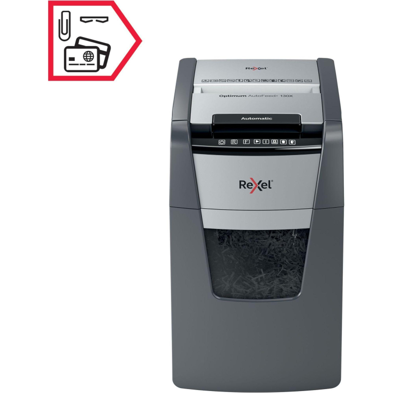 Шредер (уничтожитель) Rexel Optimum AutoFeed+ 130X 4ур.секр.,130лист,44л - фото 9