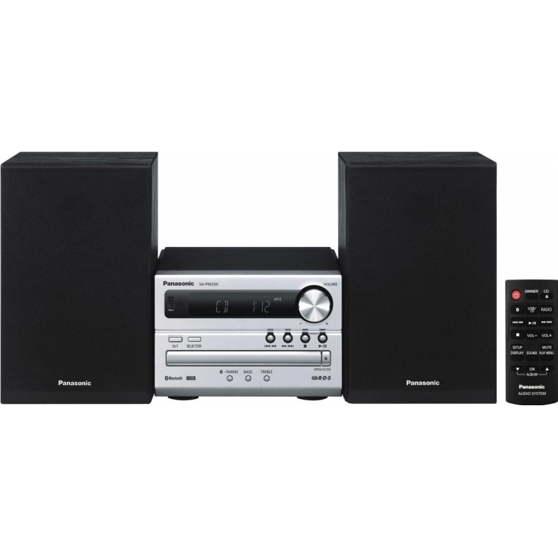 Музыкальный центр Panasonic SC-PM250EE-S - фото 1