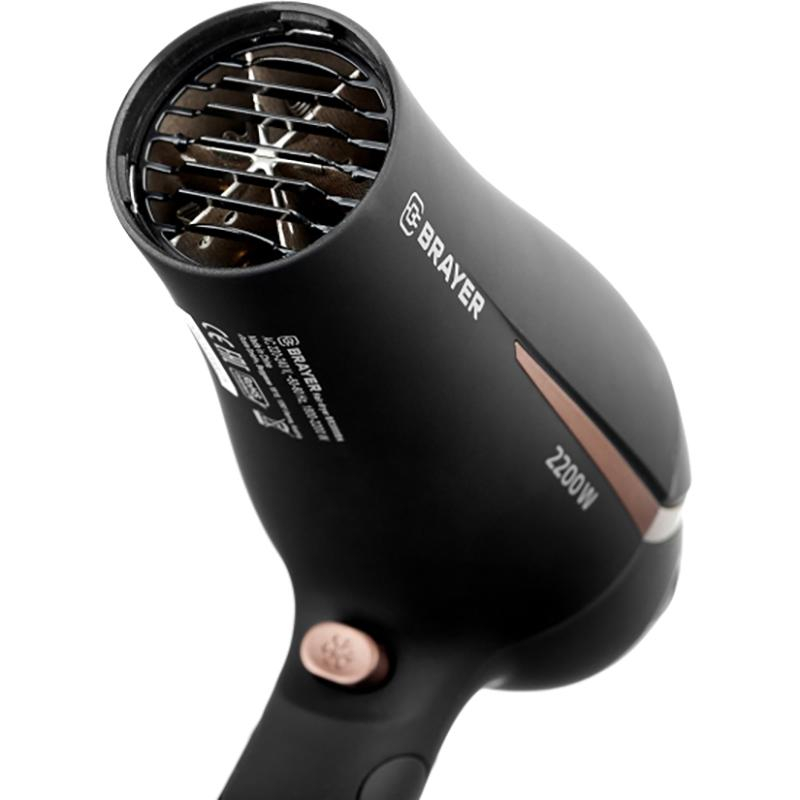 Фен BRAYER BR3000BN, 2200 Вт, 2 скор., холодный воздух - фото 5