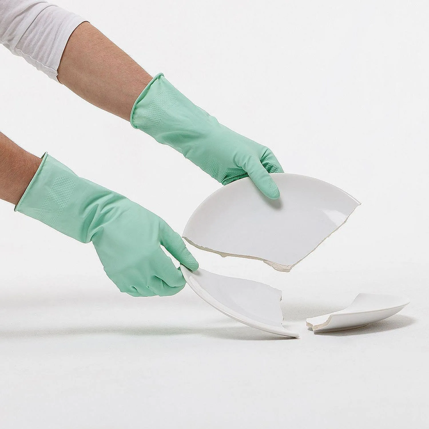 Перчатки резиновые Paclan Practi Extra Dry 407341 р.М - фото 5