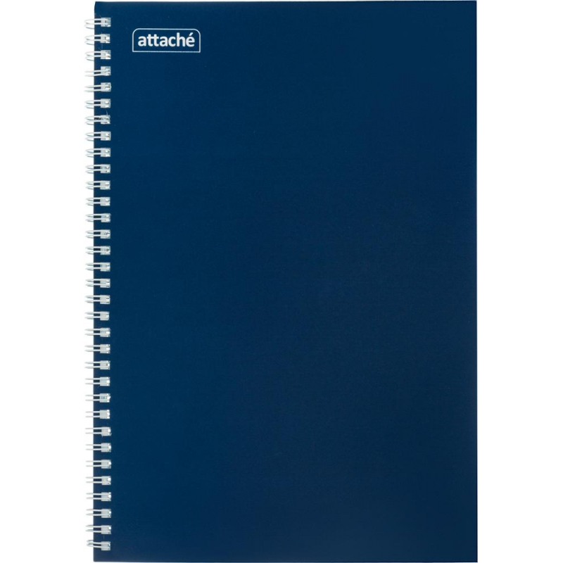 Бизнес-тетрадь А5 80л  ATTACHE, спираль,синий, блок 60г, обложка 215г - фото 1