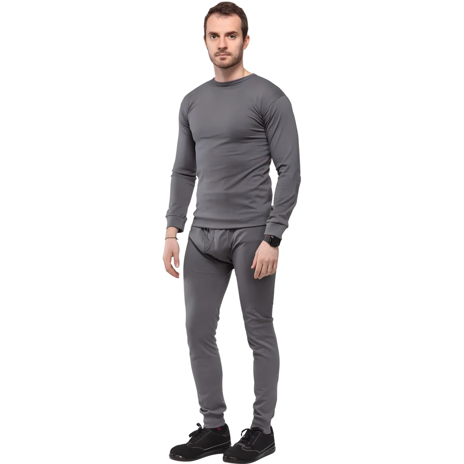 Белье нательное трикотаж зимнее цв.серый (р.60-62)р.170-176 Белье нательное трикотаж зимнее цв.серый (р.60-62)р.170-176 - фото 3