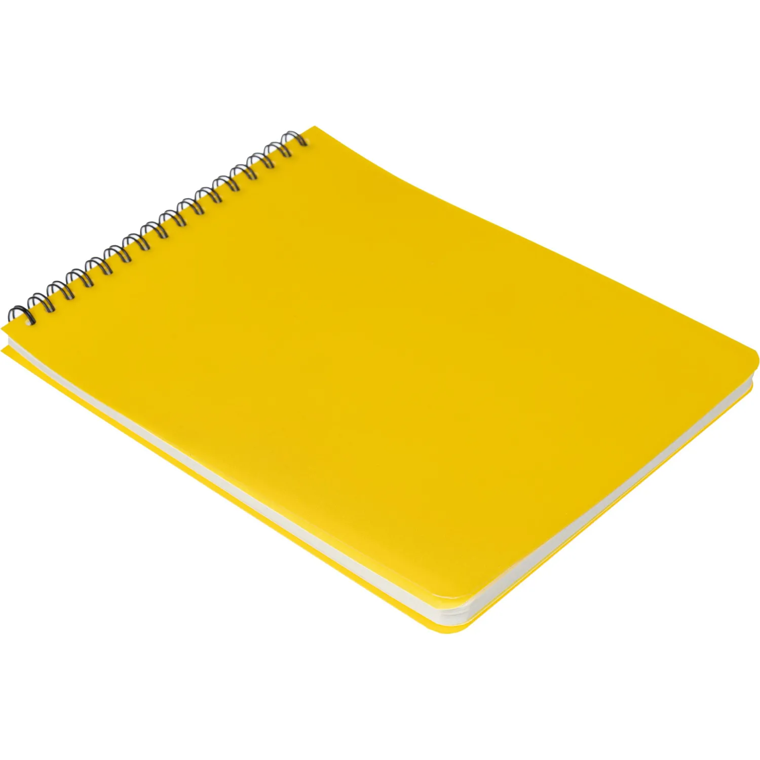 Блокнот А5,60л,кл,спир,пласт.обл,тонир.бл. Attache Bright colours Желтый - фото 4
