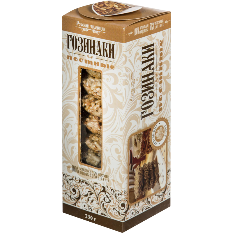 Снеки Гозинаки постные (козинаки) Русские традиции 210гр го-пос-230 - фото 1