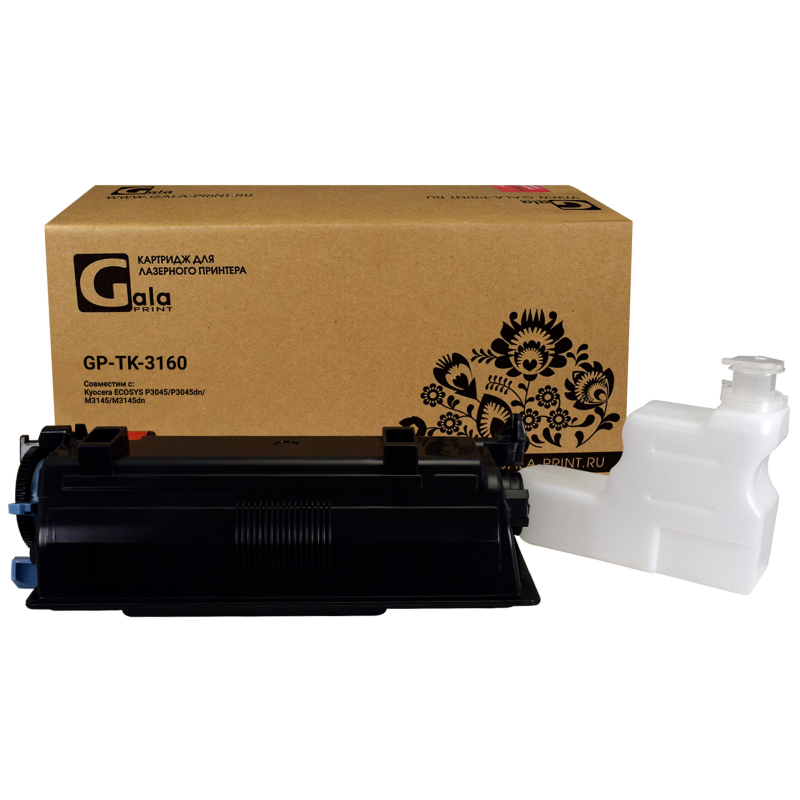 Картридж лазерный Galaprint TK-3160 чер. для Kyocera Ecosys P3045 (чип) - фото 1
