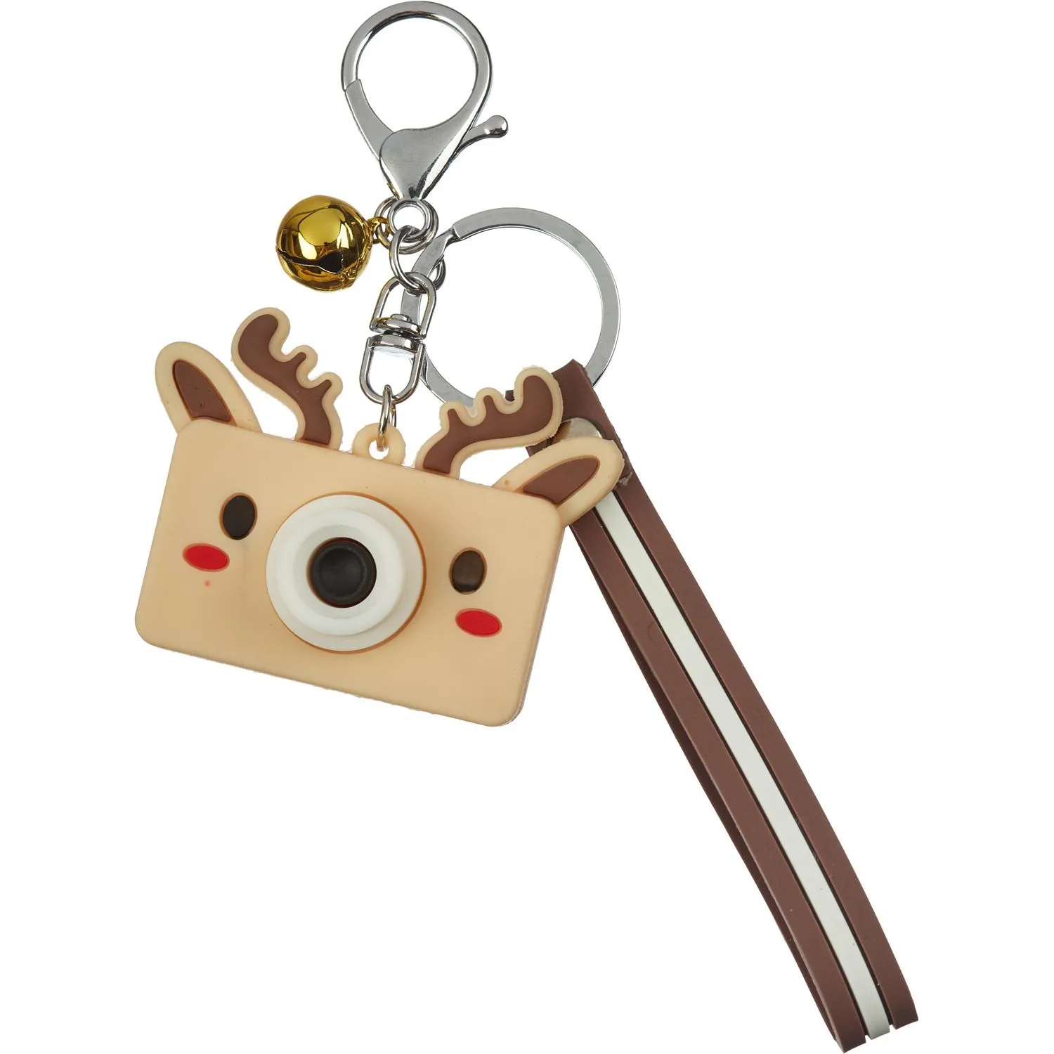 Брелок Тубус на молнии коричневый - фото 1