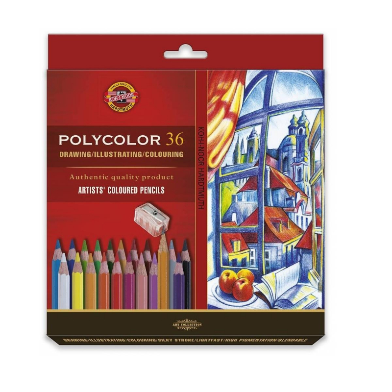 Карандаши цветные художественные POLYCOLOR 3835, 36цв, 3835036007KZ(Д) - фото 1
