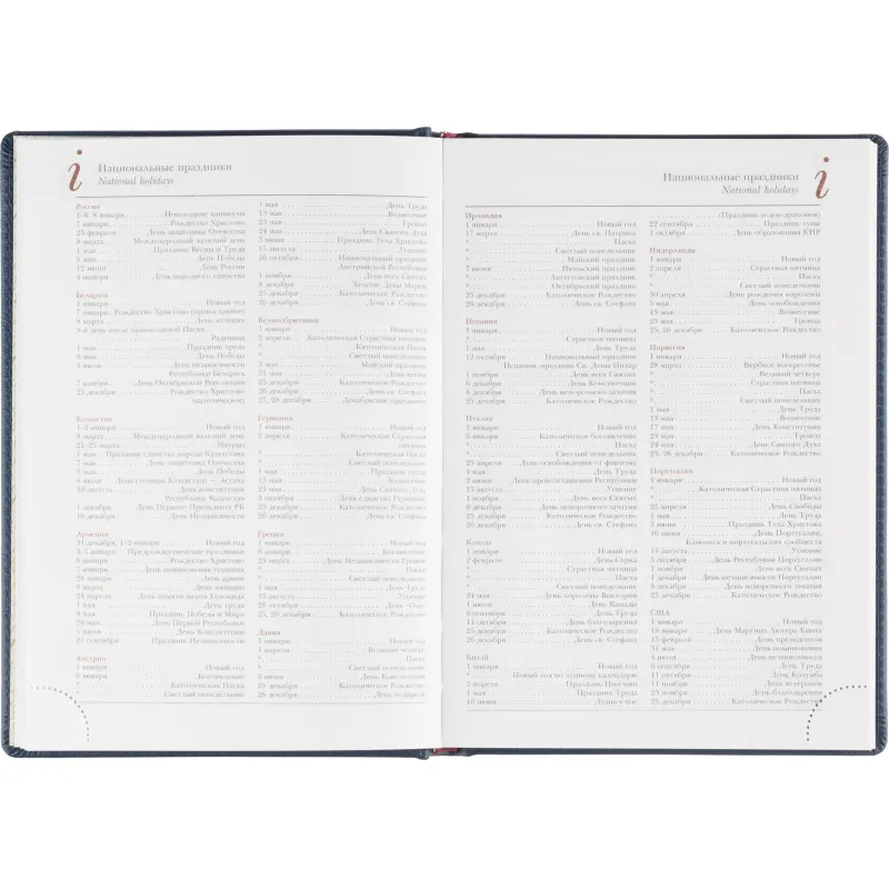 Ежедневник недатированный А5 LEADER (СИНИЙ) 3-129/01 - фото 13