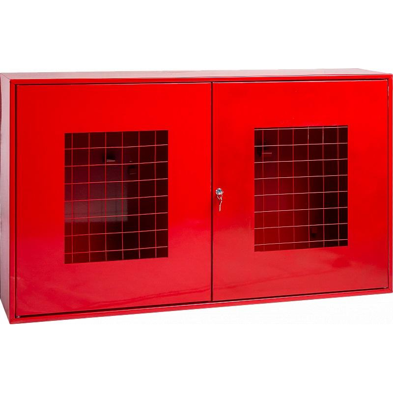 Щит пожарный закрытый металлическ с сеткой 1200x700x300 (без комплекта) (Ф) - фото 1