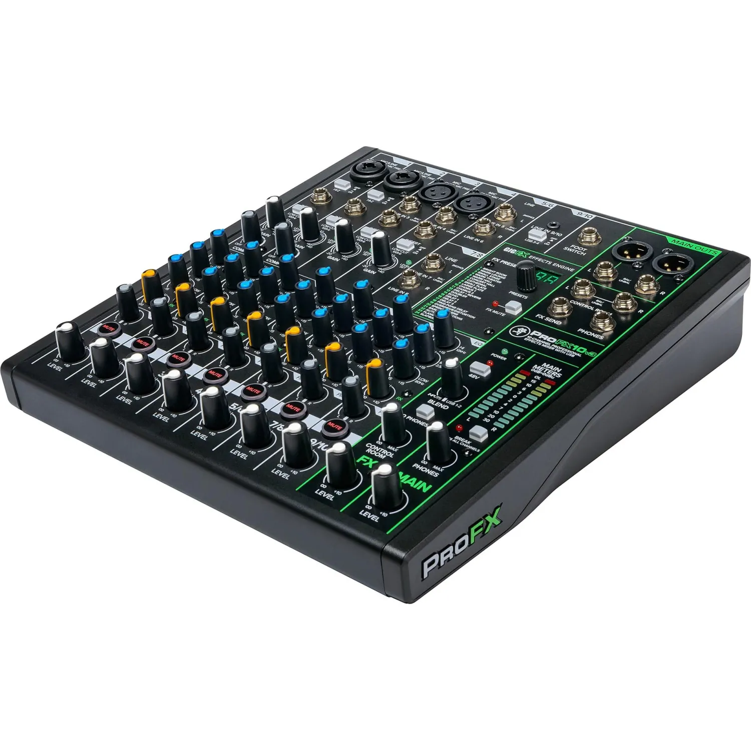 Микшерный пульт MACKIE ProFX10v3, 10-канальный, с процессором эффектов, USB - фото 3