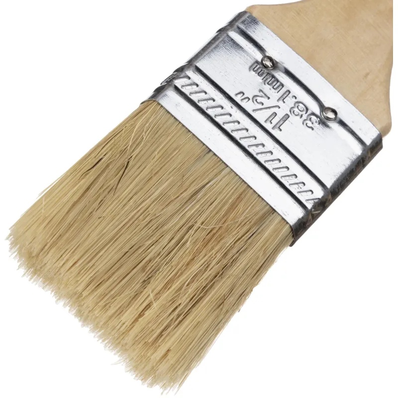 Кисть плоская Шабашка  №1,5/38,1 мм дерев.ручка 45968 - фото 4