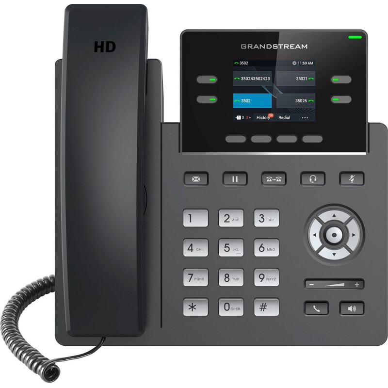 Телефон IP Grandstream GRP-2612P черный - фото 1