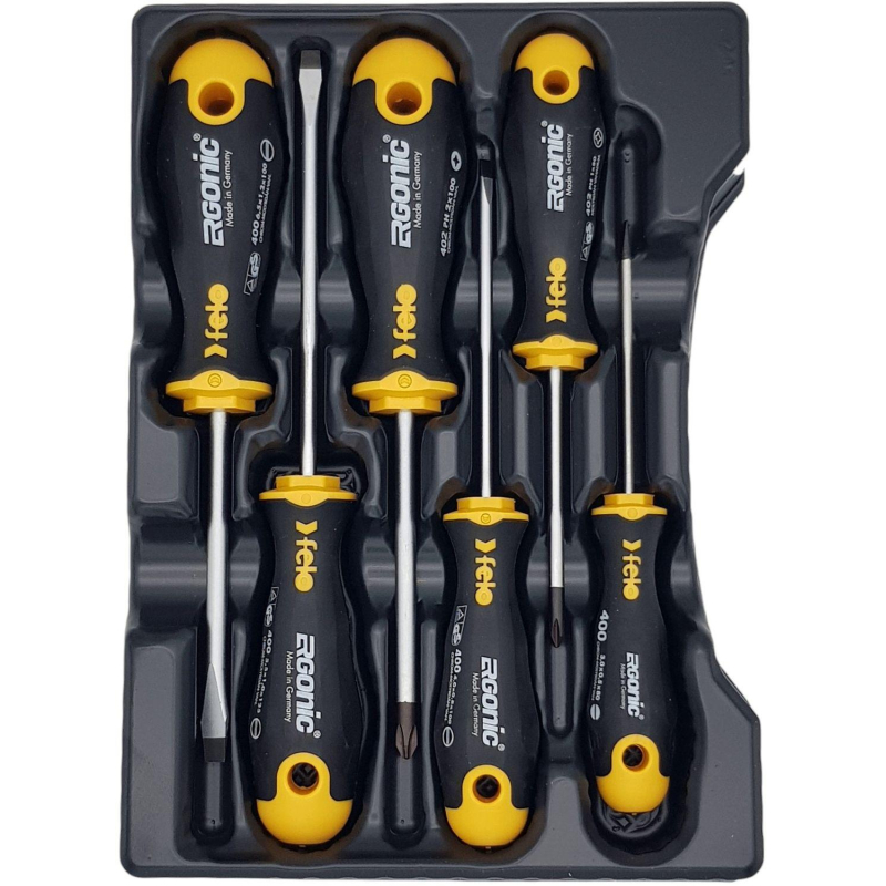 Набор отверток Ergonic 6 шт в кейсе Felo 40020636 - фото 2