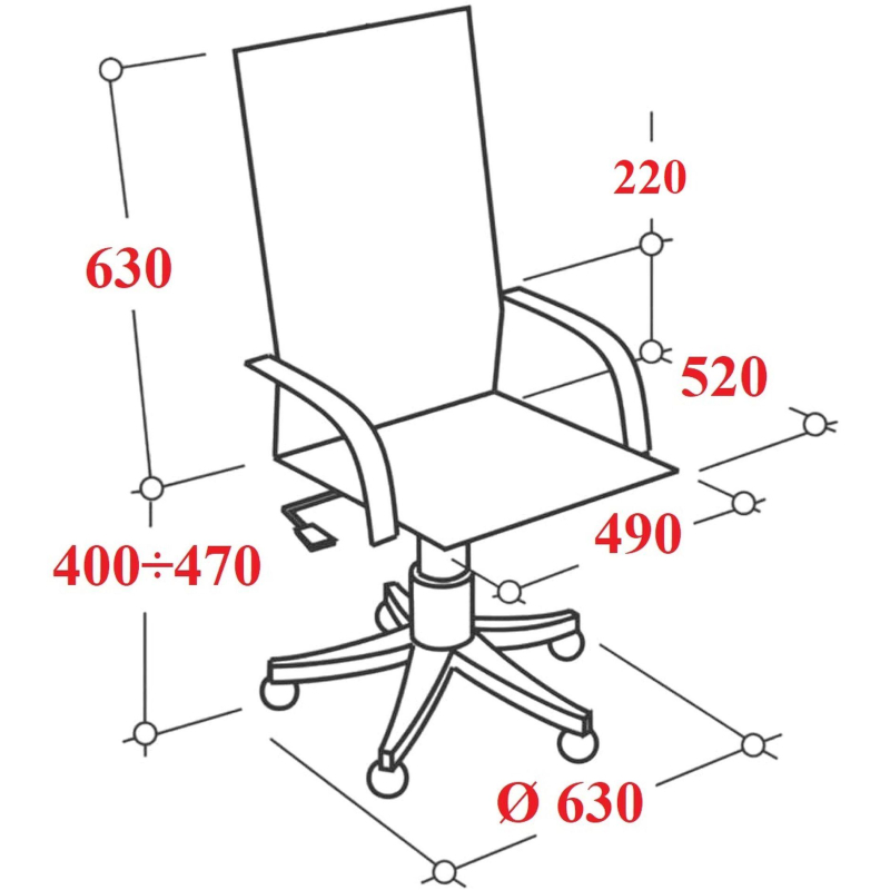 Кресло BN_Y_EChair-710 T net сетка белый, хром - фото 6