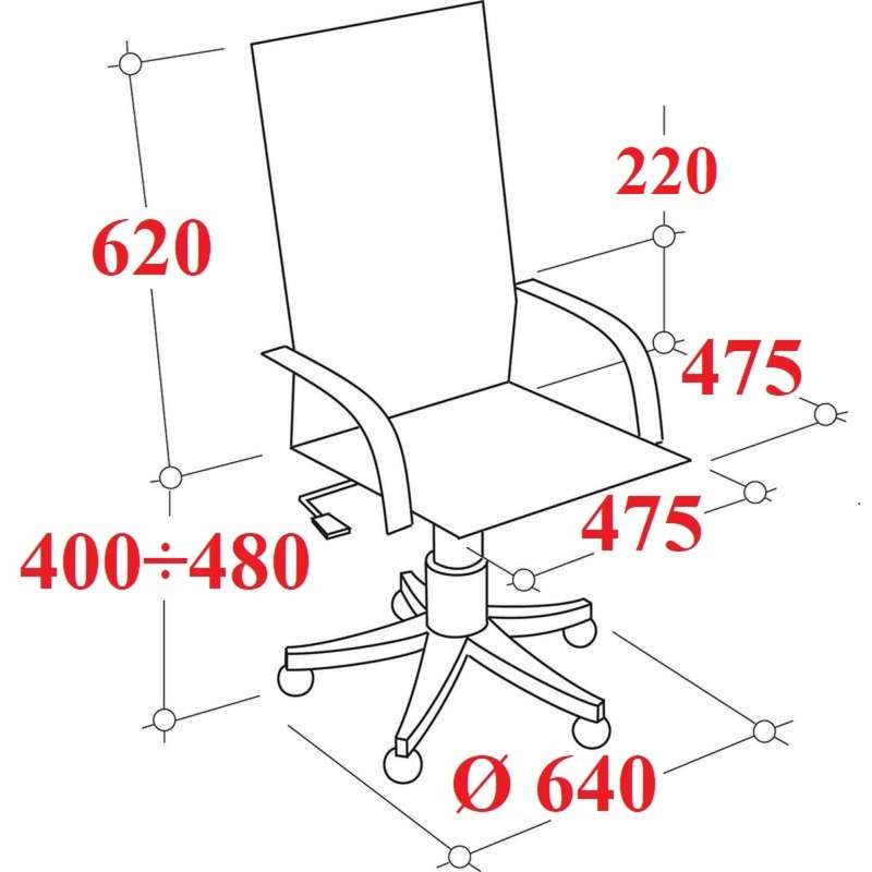 Кресло BN_Y_EChair-711 TPU к/з коричнев, хром - фото 6