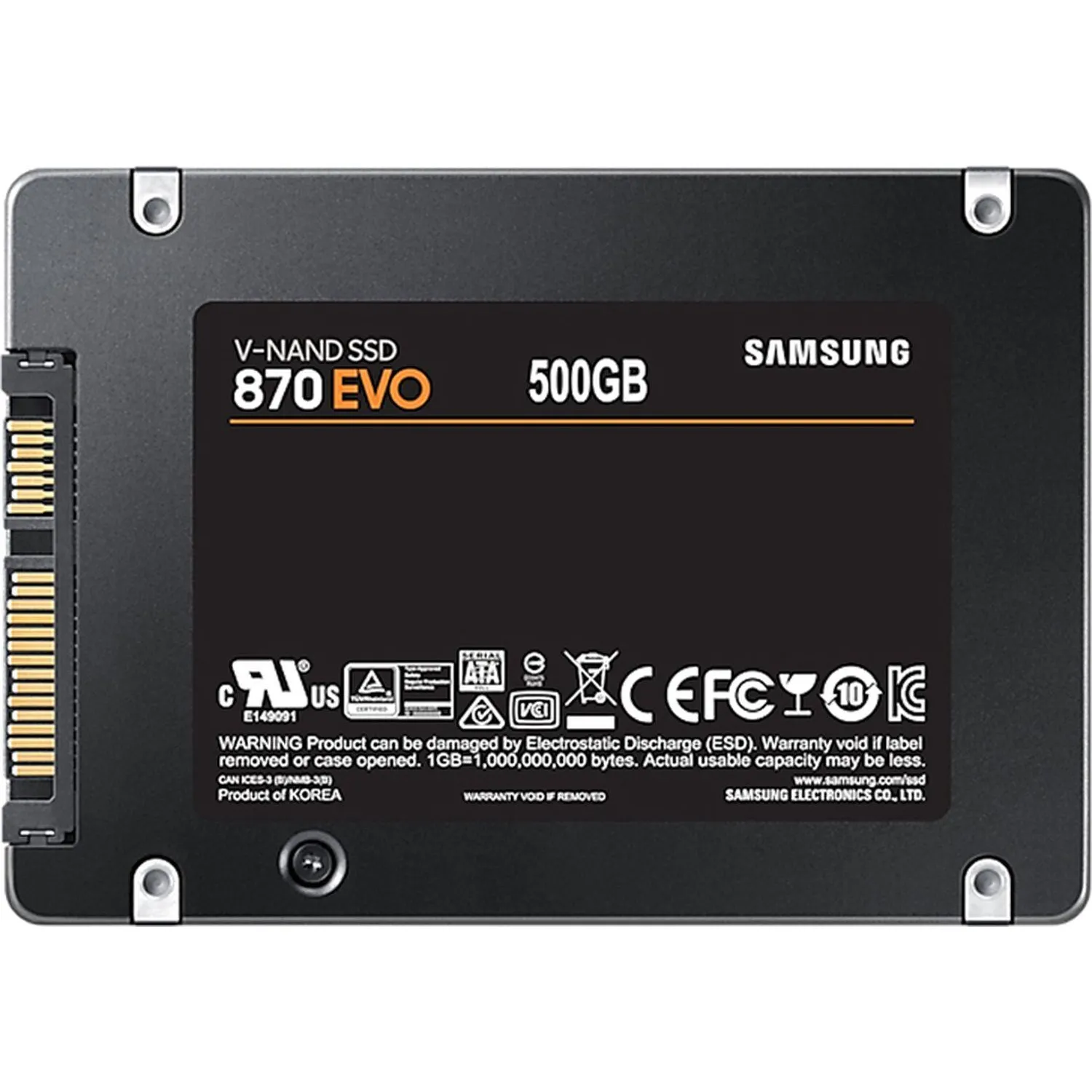 SSD накопитель Samsung 870 EVO 2.5 SATA III 500Gb (MZ-77E500BW) - фото 2