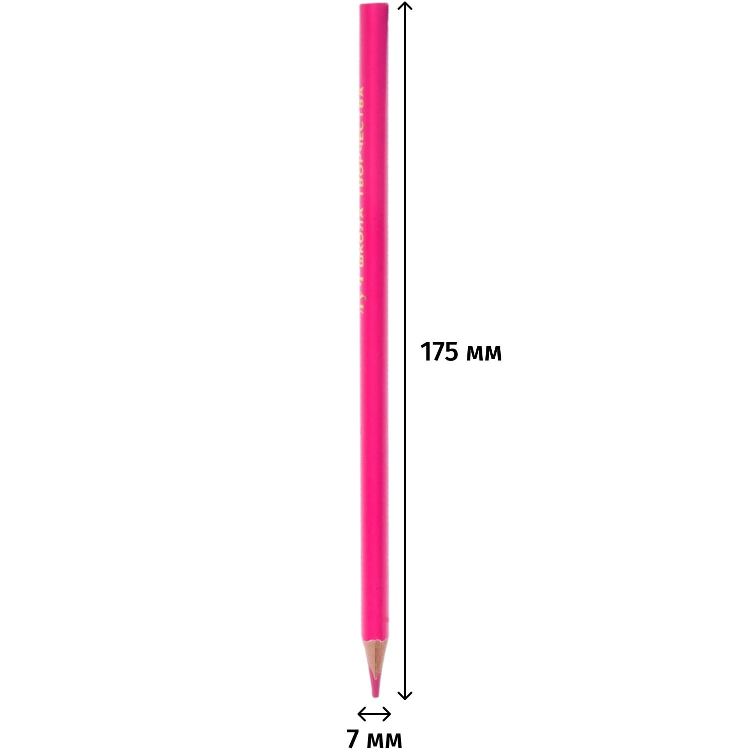 Карандаши цветные трехгранные Школа Творчества 12 цв. дер. 30С 1806-08 - фото 3