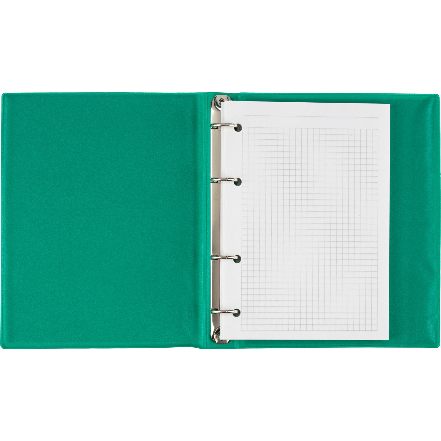 Бизнес-тетрадь А5 160л  ATTACHE, на кольцах,зеленый, обложка ПВХ - фото 5