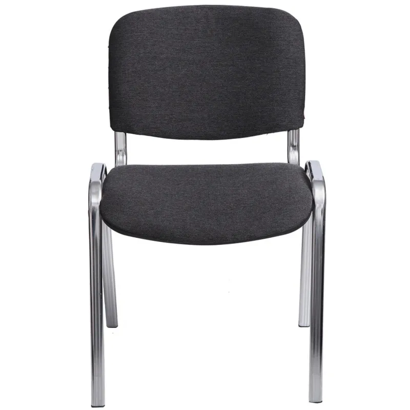 Стул FA_EChair Rio (ИЗО) хром, ткань серая C-38/ТК-2 - фото 2