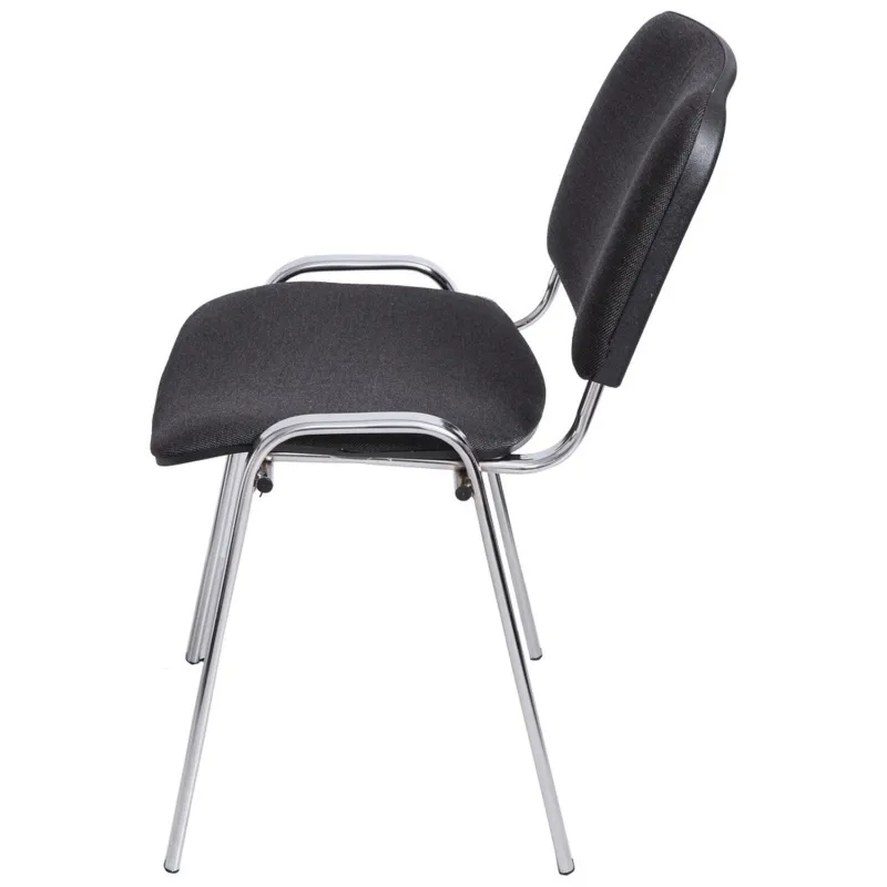 Стул FA_EChair Rio (ИЗО) хром, ткань серая C-38/ТК-2 - фото 3