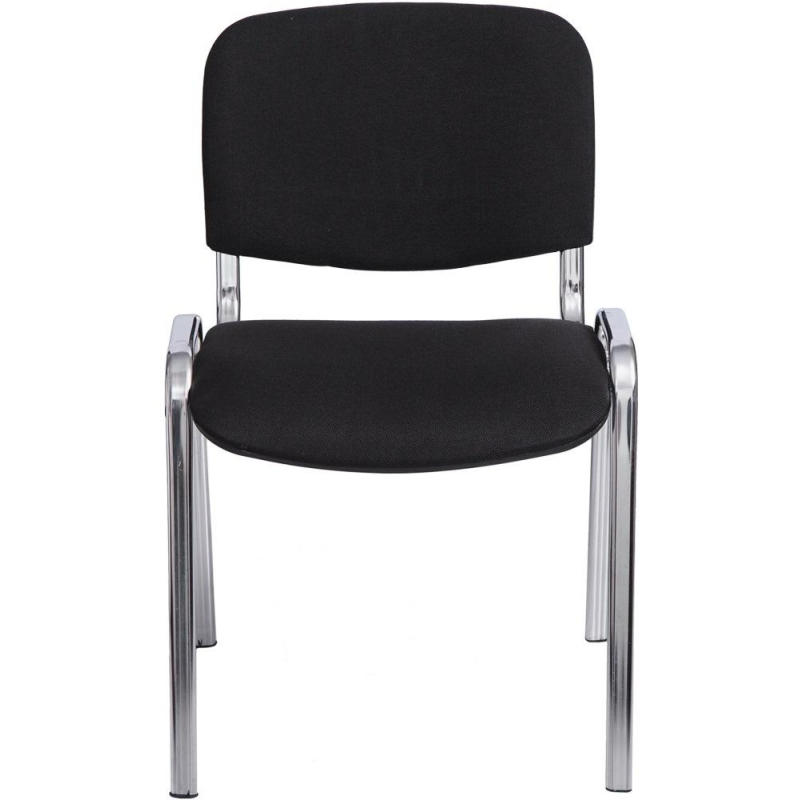 Стул FA_EChair Rio (ИЗО) хром, ткань чёрная С-11/ТК-1 - фото 2