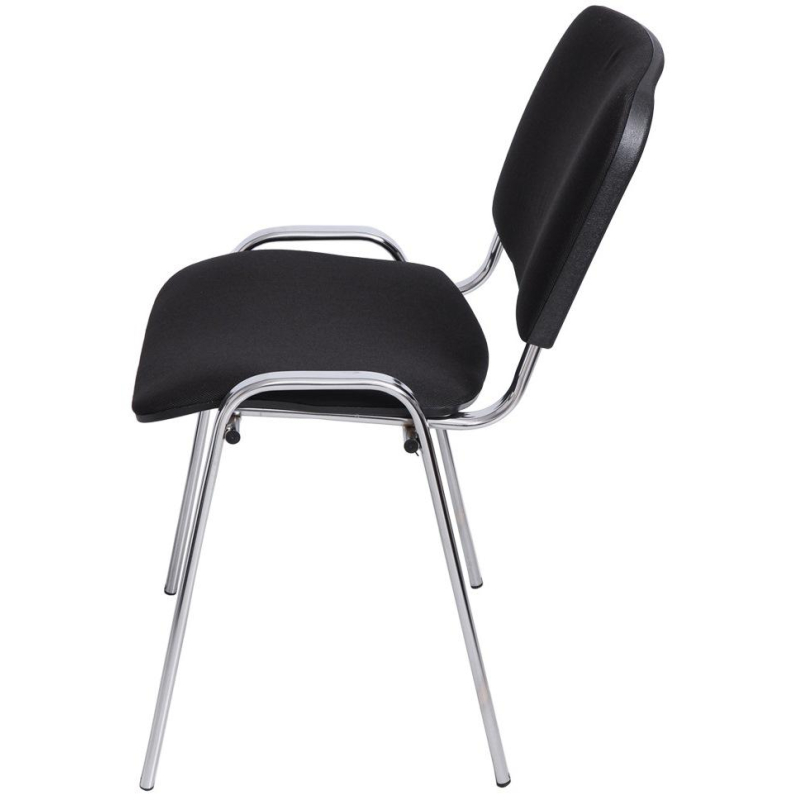 Стул FA_EChair Rio (ИЗО) хром, ткань чёрная С-11/ТК-1 - фото 3