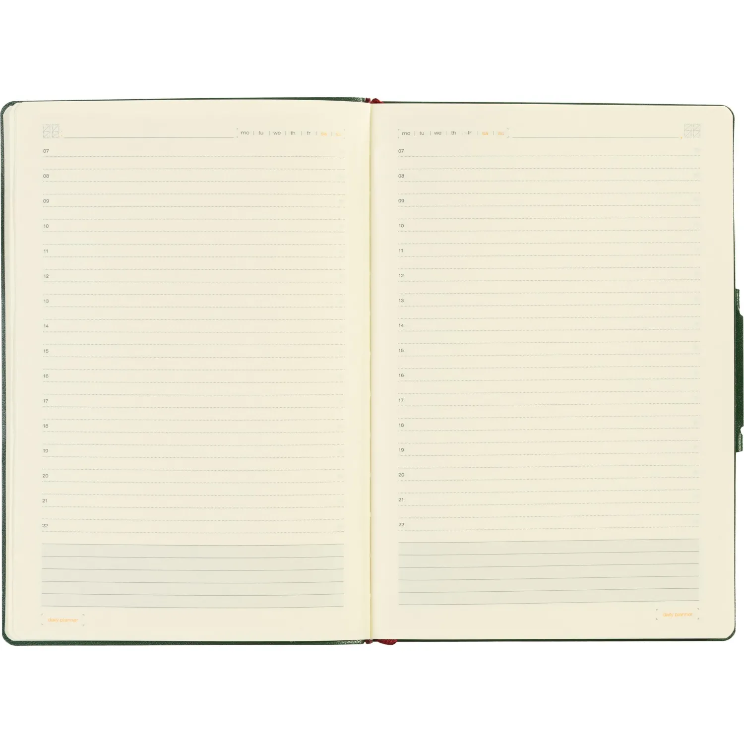 Ежедневник недатированный А5 PRIMAVERA(ТЕМНО-ЗЕЛЕНЫЙ) 3-536/07 - фото 17