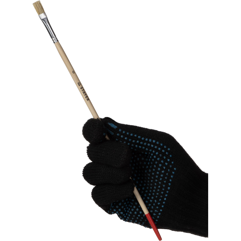 Кисть плоская тонкая STAYER UNIVERSAL-STANDARD светлая №6 x 8мм (0124-06) - фото 4