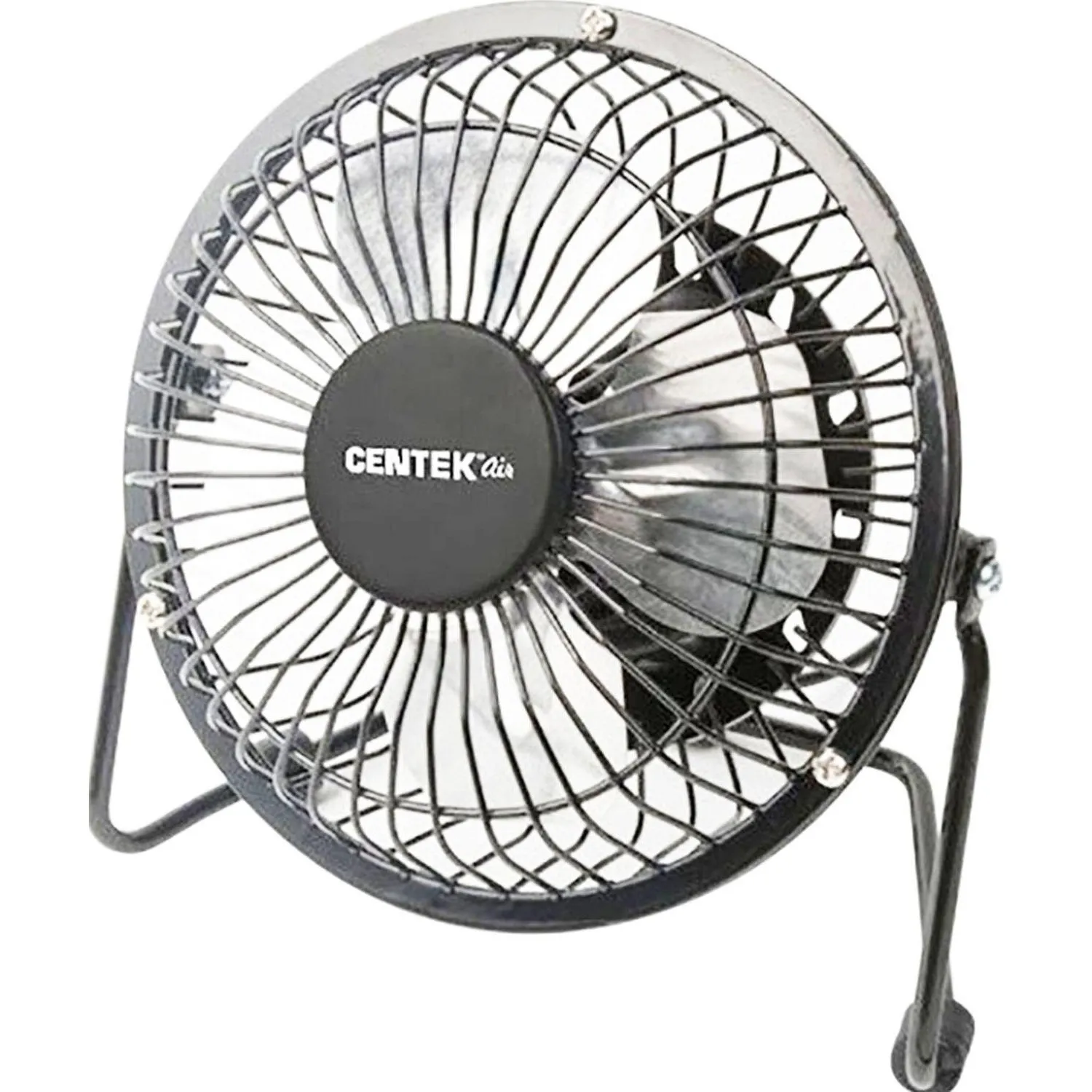 Вентилятор настольный Centek CT-5040 Black (черный) 2.5Вт,USB,14см,металл - фото 1