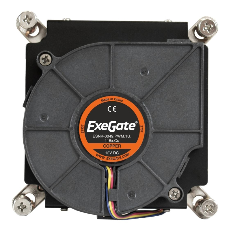 Кулер ExeGate ESNK-0049.PWM.1U.115x.Cu,1150/51/55/56,115W,75мм(EX286162RUS) - фото 2